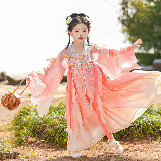 【苏城纪】新款汉服女童襦裙花仙子 商品图3