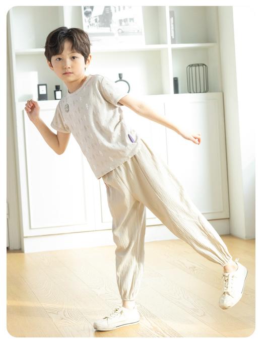 【云优选】韩国moimoi {防蚊裤} 全棉儿童休闲裤宝宝家居裤男孩女孩长裤郊游裤微立体棉透气 商品图4