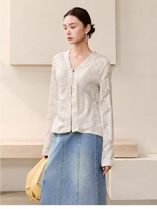 7.7清货，能接受不退拍 原创设计师品牌- CHUMO初沫8007毛边拉链超显瘦小衫（这款胳膊比较瘦）-喜出 商品图1