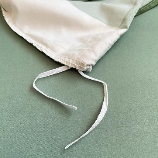 蓝若亭亲肤棉军绿大格纽扣款四件套 商品图8