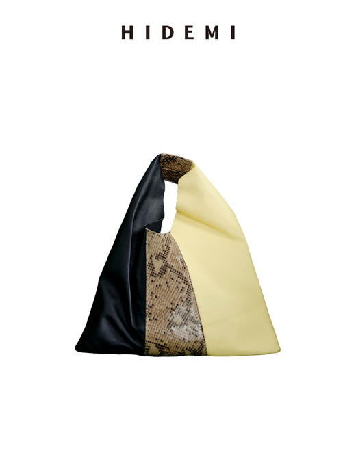 HIDEMI tender系列进口羊皮极简设计感软体皮肤包 蛇纹/蛇纹黄灰三拼/蓝白双拼/红灰黑三拼/蛇纹黄双拼 商品图11