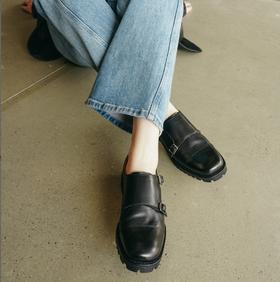 【品牌直发】RIM RIM塑性马皮鞋水洗乐福鞋圆头2382