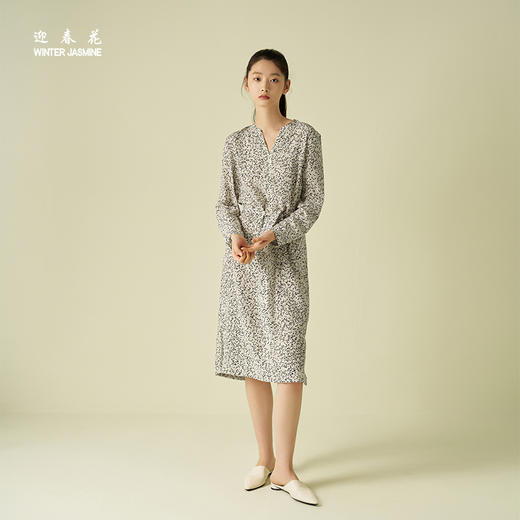 桑罗&迎春花联名 波点连衣裙休闲宽松版 商品图0