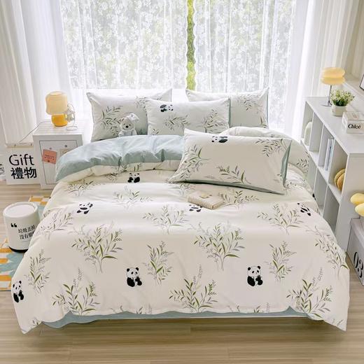 蓝若亭全棉四件套（竹林熊猫） 商品图0