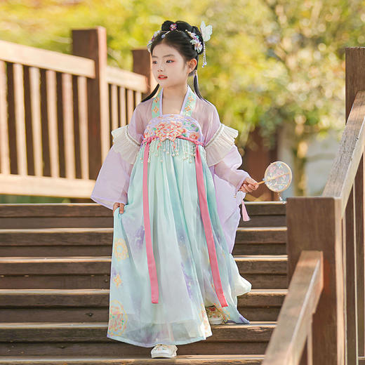 【苏城纪】新款汉服女童襦裙云璃（蝴蝶） 商品图8