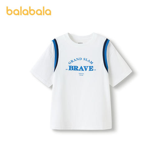 巴拉巴拉儿童短袖t恤男童上衣2025夏款童装速干凉感 商品图0
