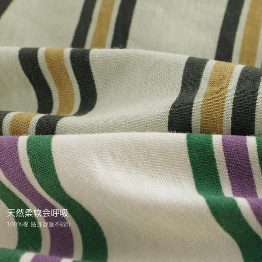 马克珍妮男童美式休闲条纹T恤 宝宝纯棉上衣2025年春装新款250101 商品图3