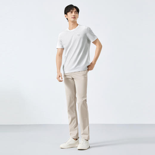 【锦氨肌理/满身印花】柒牌短袖T恤男士夏季薄款线条满印休闲上衣128T70610 商品图3