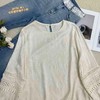 74CS20756#钩花镂空袖子小衫 商品缩略图1