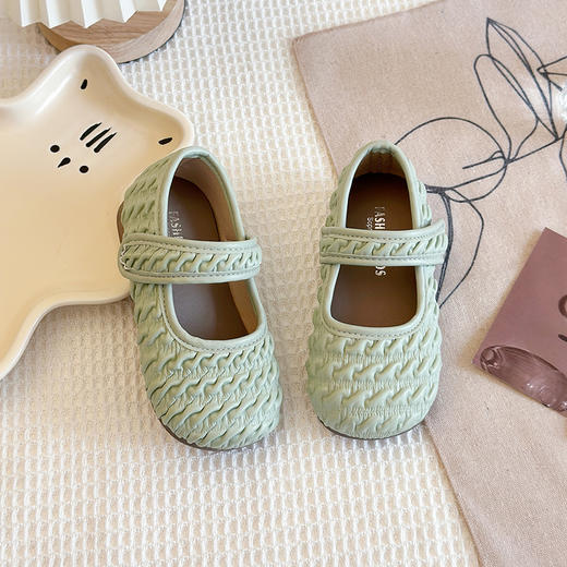 【软底公主鞋，柔软皮质】小清新女童小皮鞋 2025春季新款 小女孩鞋子 软皮单鞋公主鞋 软底中小童皮鞋-QQ 商品图1