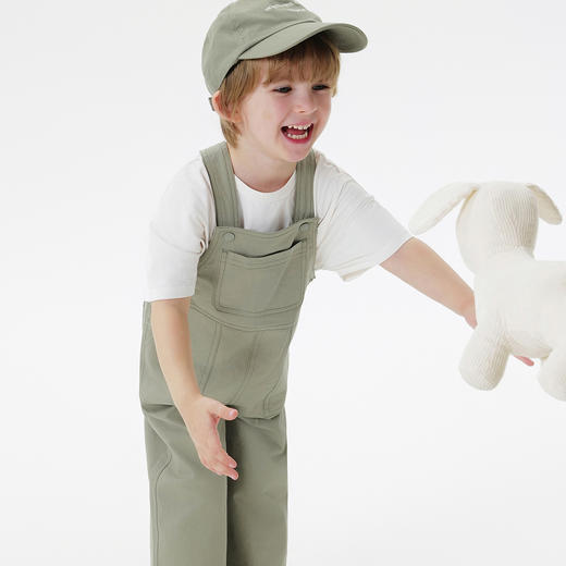 马克珍妮男童柔软亲肤工装背带裤 宝宝裤子2025年春装新款250020 商品图1