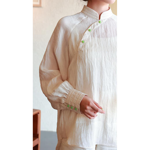 【2026东衣作】 新中式衬衣（25710107皦玉-设计师） 商品图4