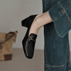 乐福鞋女2025春秋季法式粗跟中跟小皮鞋方头复古英伦单鞋！ 商品缩略图7