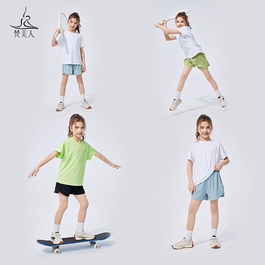 梵美人 F1268  儿童短袖  速干面料 商品图4