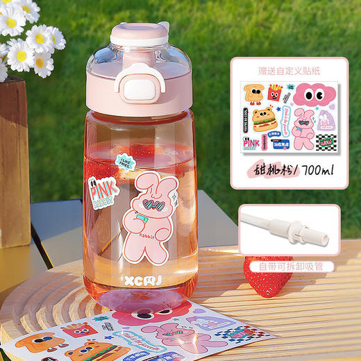 【大容量弹盖双饮杯】清凉夏日，食品级安全水杯，多彩设计，便携易清洗。守护儿童健康，户外生活更精彩。 商品图5