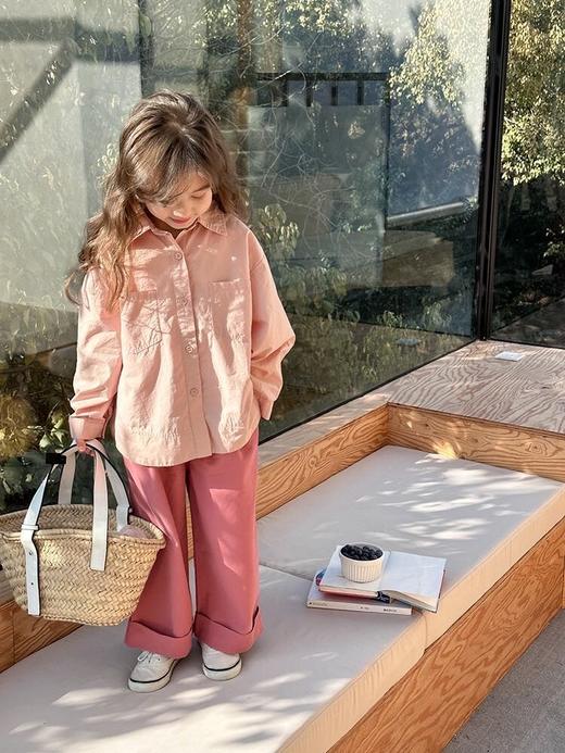 儿童糖果色纯棉衬衫 商品图0