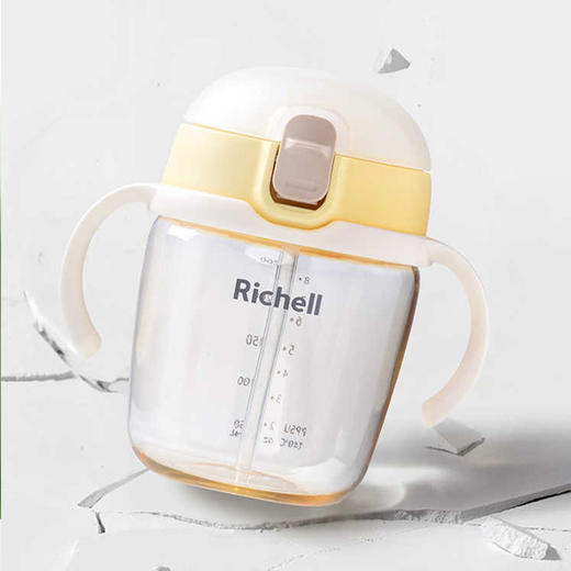 Richell利其尔PPSU儿童学饮杯宝宝水杯吸管喝水牛奶杯5月以上 商品图2