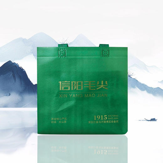 1915【绿.1斤无纺布.毛尖】手提袋.1.2元1条.整捆50条.300条起免运费 商品图1