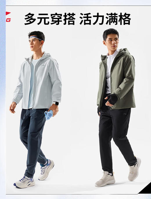 李宁直筒运动长裤男春季新款健身系列时尚潮流休闲裤AYKV055 商品图3