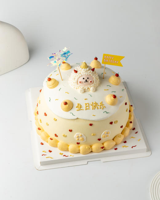 球形小羊儿童蛋糕（百分百进口动物奶油） 商品图2
