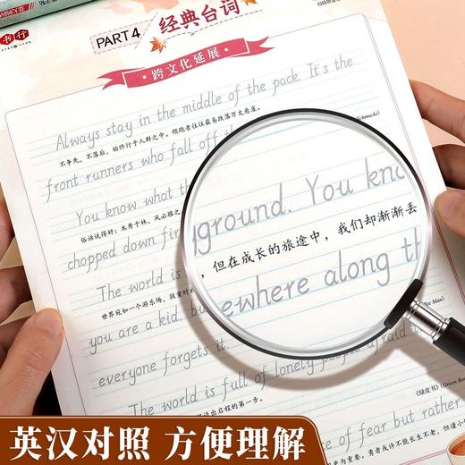英语字帖漂亮英文手写体圆体意大利斜体连笔书法成人初高中生练习 商品图7