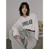 UMILAB【边界】肌理感垂顺亲肤双层松紧腰直筒卫裤休闲裤P1229W 商品缩略图1