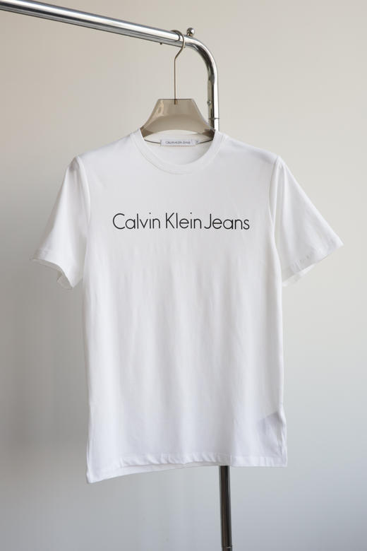 西K元单 弹力pima棉 小字母圆领短袖T恤  TX407 商品图7