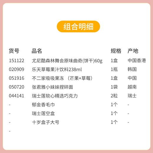 【预定款伴手礼】十岁生日礼盒款-151122*020909*051916*050720*044141 商品图1