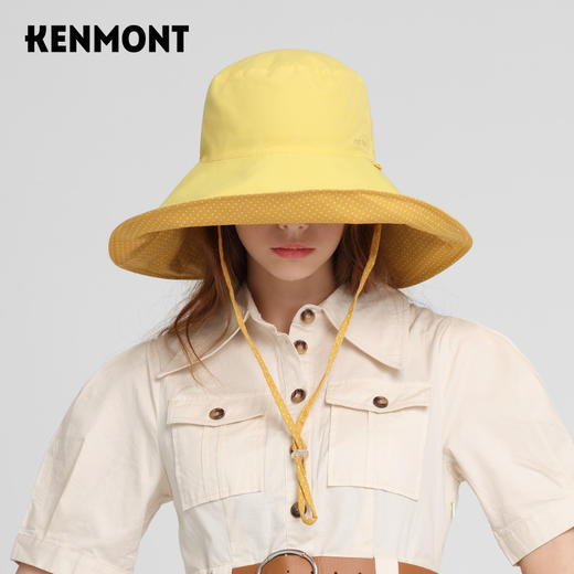 卡蒙KM-3700虞书欣同款卡蒙防晒帽双面戴渔夫帽 商品图0
