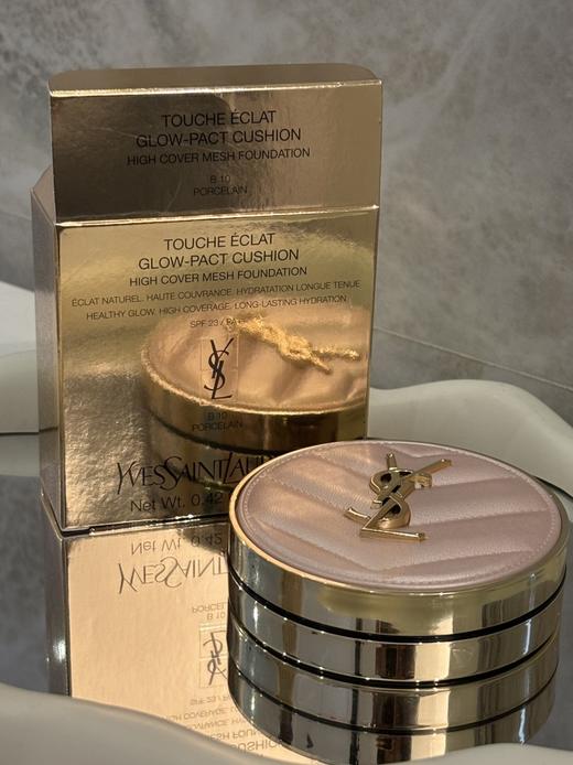 【香港仓】YSL/圣罗兰新款粉皮革气垫12g（有效期至:27年下半年） 商品图0