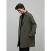 GXG男装 多色简约休闲基础平驳领长款大衣外套 2024年冬季热卖 商品缩略图2