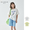 棵初25年夏季新款童装小猫日记趣味印花短袖T恤元气活泼女童上衣 商品缩略图0