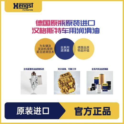 汉格斯特E6 润滑油10W-40 CK级别10万公里德国进口全合成机油 4L装 商品图1