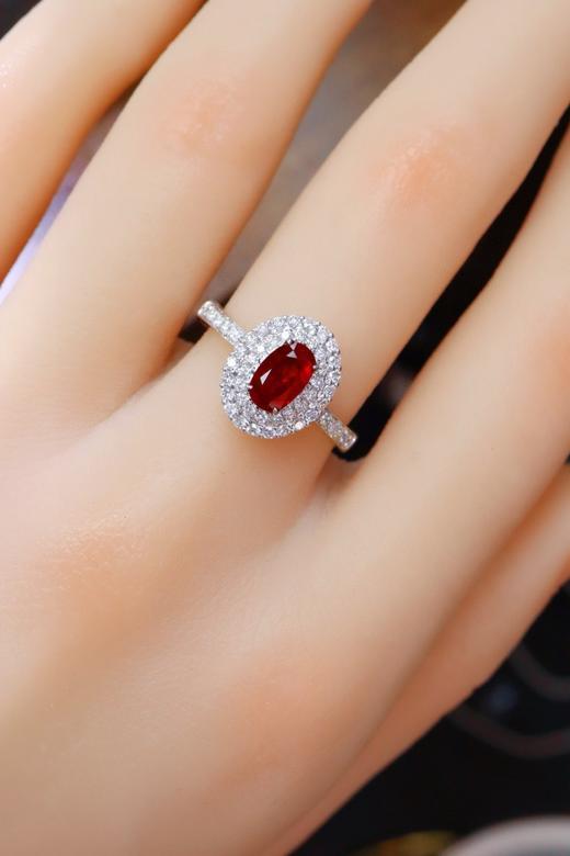 0.85ct刻面红宝石戒指 商品图3