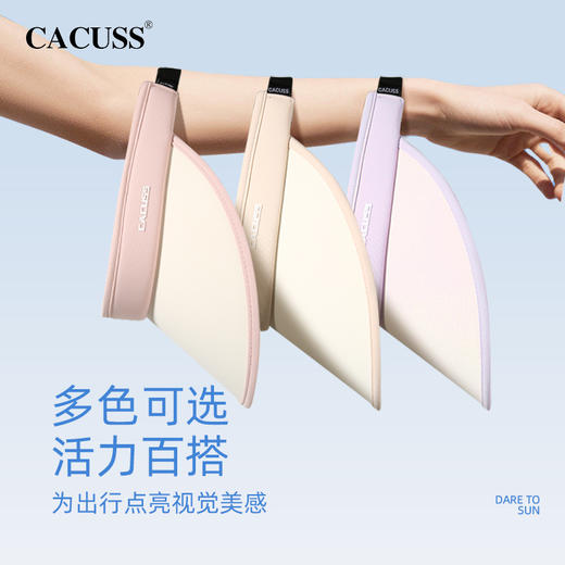 【CACUSS防晒】羽感轻盈阔型空顶防晒帽 超轻护额不勒头 UPF50+ 汗带柔软填充 透气舒适多彩遮阳帽 商品图3