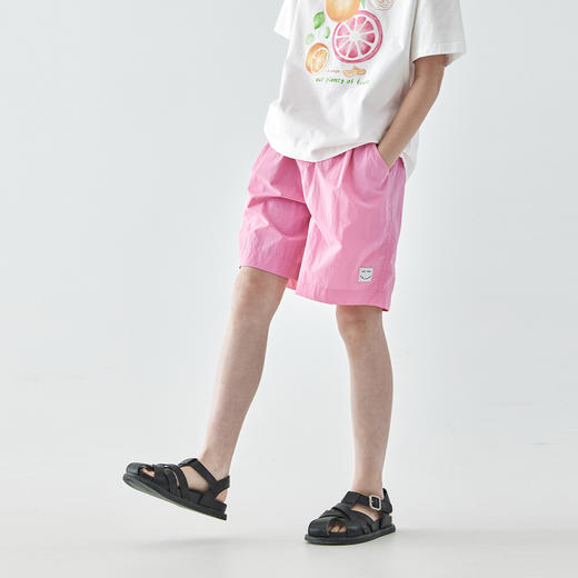 棵初2025年夏季新款儿童轻盈运动机能短裤中大童宽松休闲裤子 商品图2