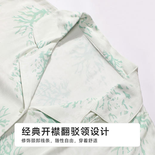 都市丽人好睡好眠女士梭织棉短袖套装薄人棉贡缎短袖类LHH1E2 商品图4