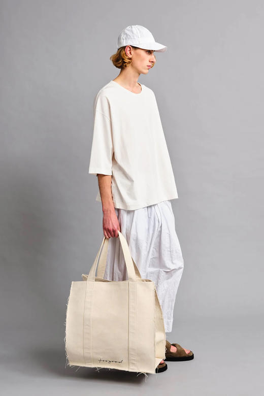 Toogood  煎蛋黄丝棉/麦片粥灰棉府绸/白色肌理棉面包师阔腿裤 商品图8