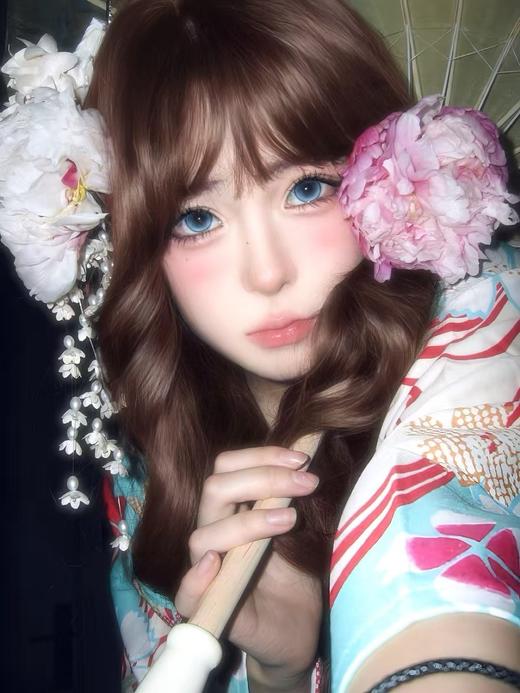 【大直径】PUFF GIRL-麻瓜学院蓝-14.5mm【半年抛 度数0-800度 含525/575】 商品图7