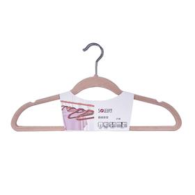 顺艺5只高端植绒衣架SY321（颜色随机）