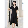 剩S/M 米思阳2025夏季新款休闲通勤连衣裙设计感拉链领口不规则下摆裙子1460 商品缩略图0