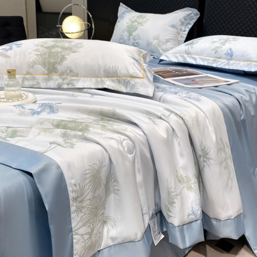 【闭眼入99元/套】水洗天丝夏被四件套、单夏被 适用1.5/1.8m床 商品图5