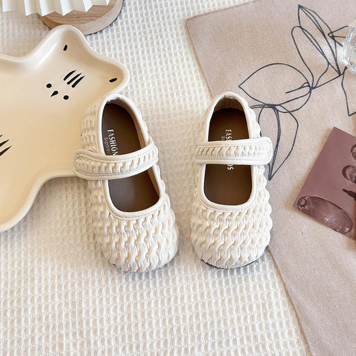 【软底公主鞋，柔软皮质】小清新女童小皮鞋 2025春季新款 小女孩鞋子 软皮单鞋公主鞋 软底中小童皮鞋-QQ 商品图2