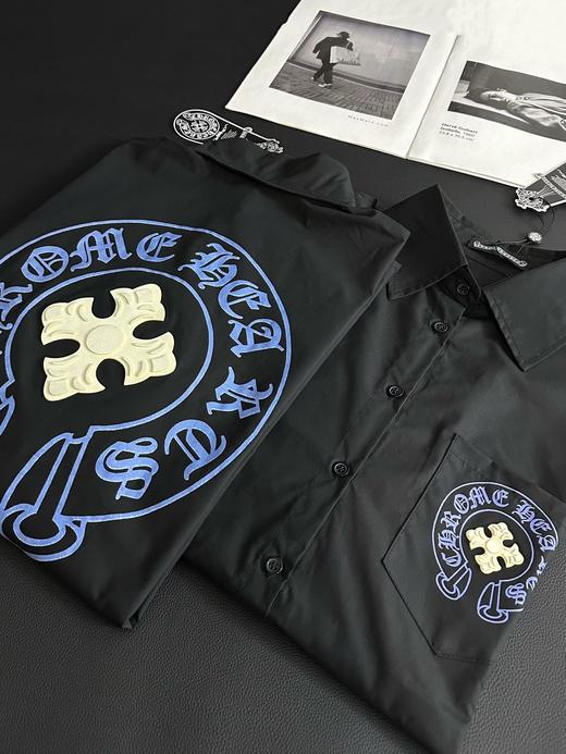 克罗心新款发泡图案logo口袋衬衫外套 商品图2