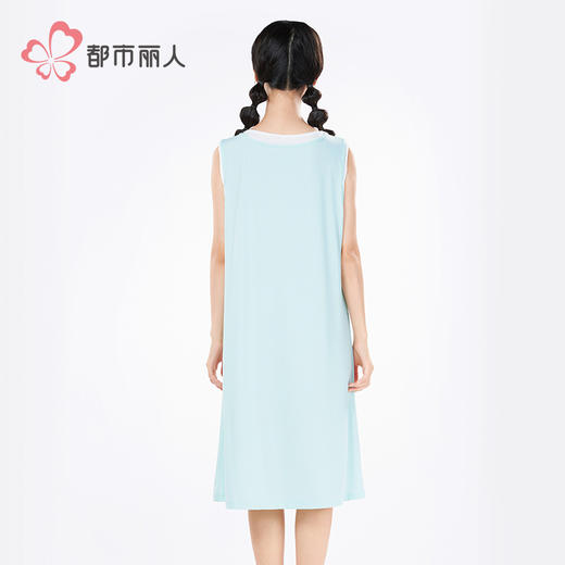 都市丽人超值精选女士棉质背心裙薄凉感洞洞布无袖类LHH6A5 商品图3