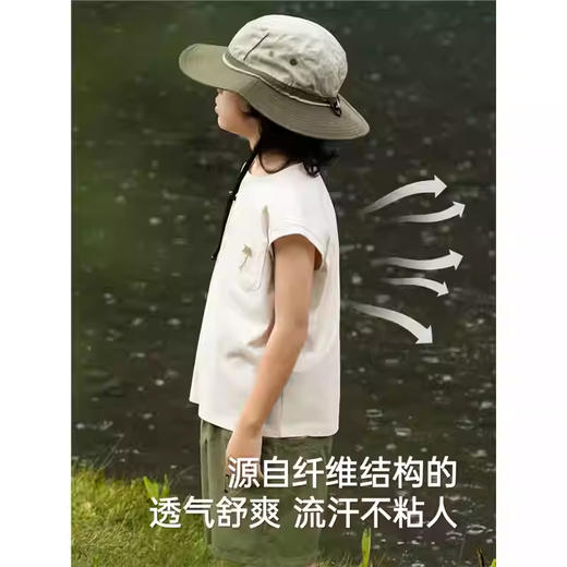 英氏儿童衣服夏季透气休闲背心男童坎肩背心2025新款YRBYJ2R074A 商品图2