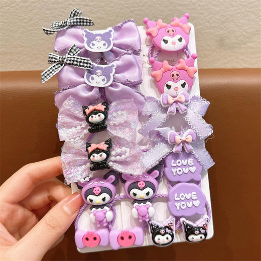 【39.9任选2款！】库洛米儿童皮筋 女童不伤发弹性好橡皮筋 宝宝头绳小女孩扎头发发圈-QQ 商品图5