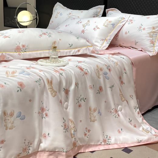 【闭眼入99元/套】水洗天丝夏被四件套、单夏被 适用1.5/1.8m床 商品图2