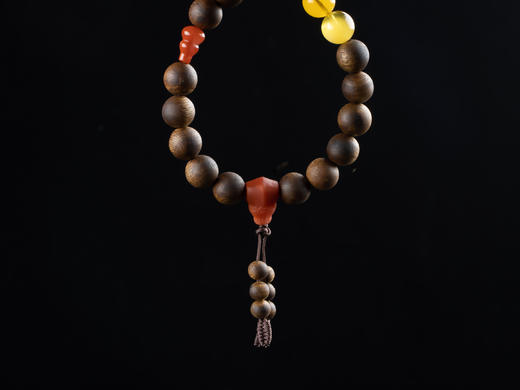 XY0120沉香蜜蜡南红葫芦佛塔手串 商品图6