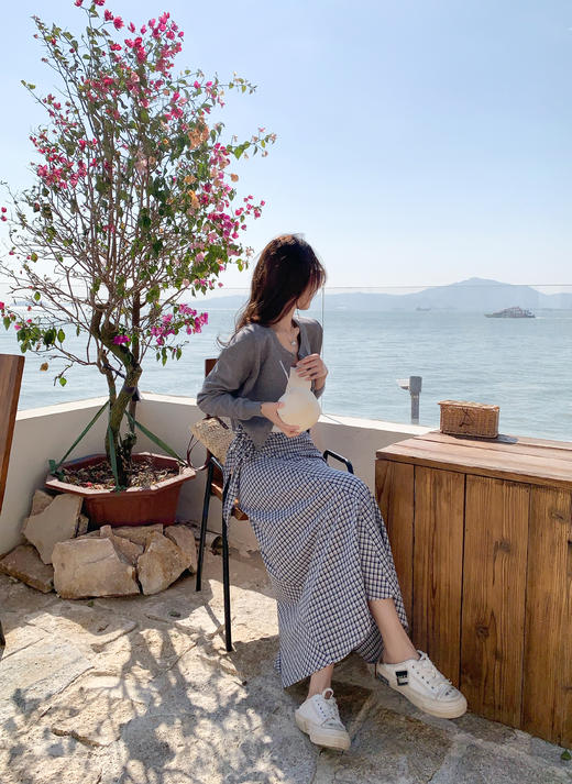 <曾小咸推荐>绑带格子半身裙 日常159.99/件 立减70 秒杀89.99/件！！ 商品图10